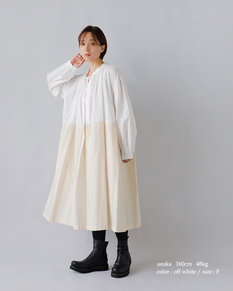 Vlas Blomme(ヴラスブラム・ブラスブラム)コットンリネン2wayドレス13218085