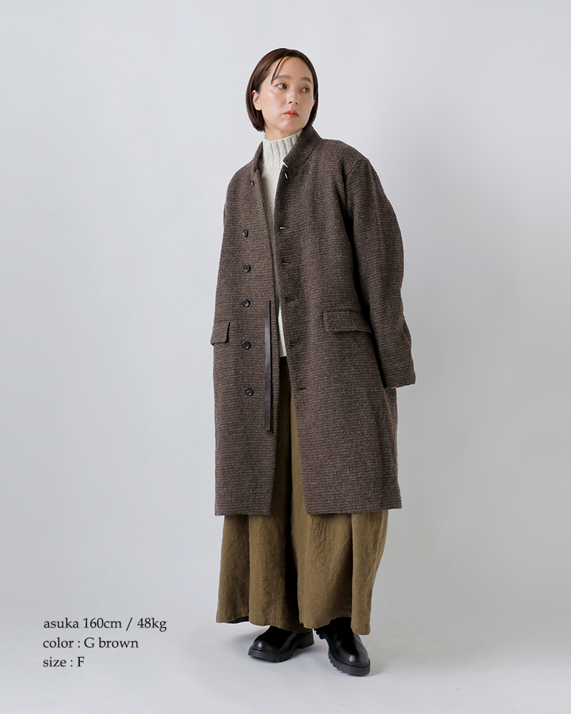 Vlas Blomme(ヴラスブラム・ブラスブラム)リネンウールワッフル2wayコート13410115
