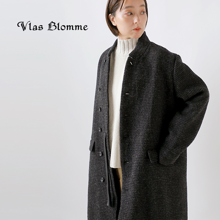 Vlas Blomme(ヴラスブラム・ブラスブラム)リネンウールワッフル2wayコート13410115
