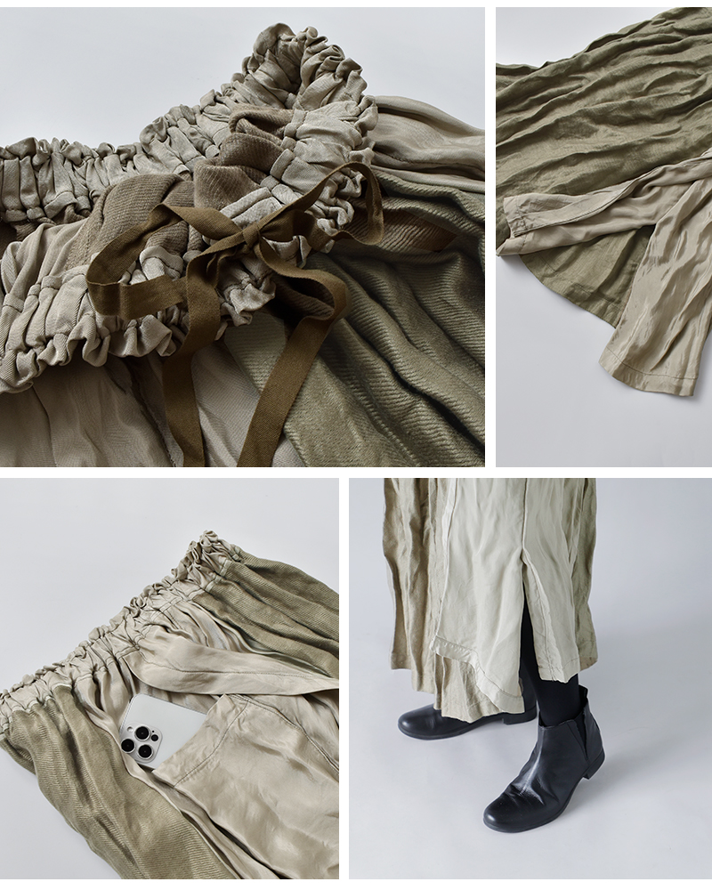 Vlas Blomme(ヴラスブラム・ブラスブラム)ヴィンテージレーヨンギャザースカート13532095