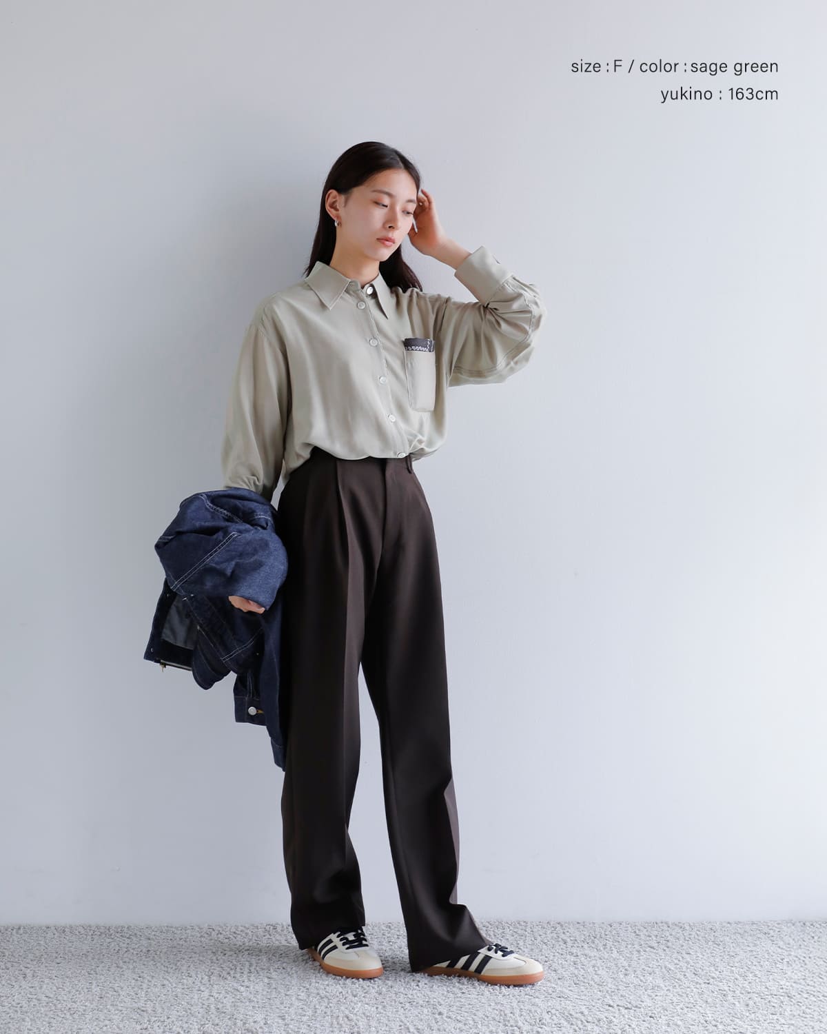 CREDONA(クレドナ)シルキーシャツ “SILKY SHIRT” 1425310320