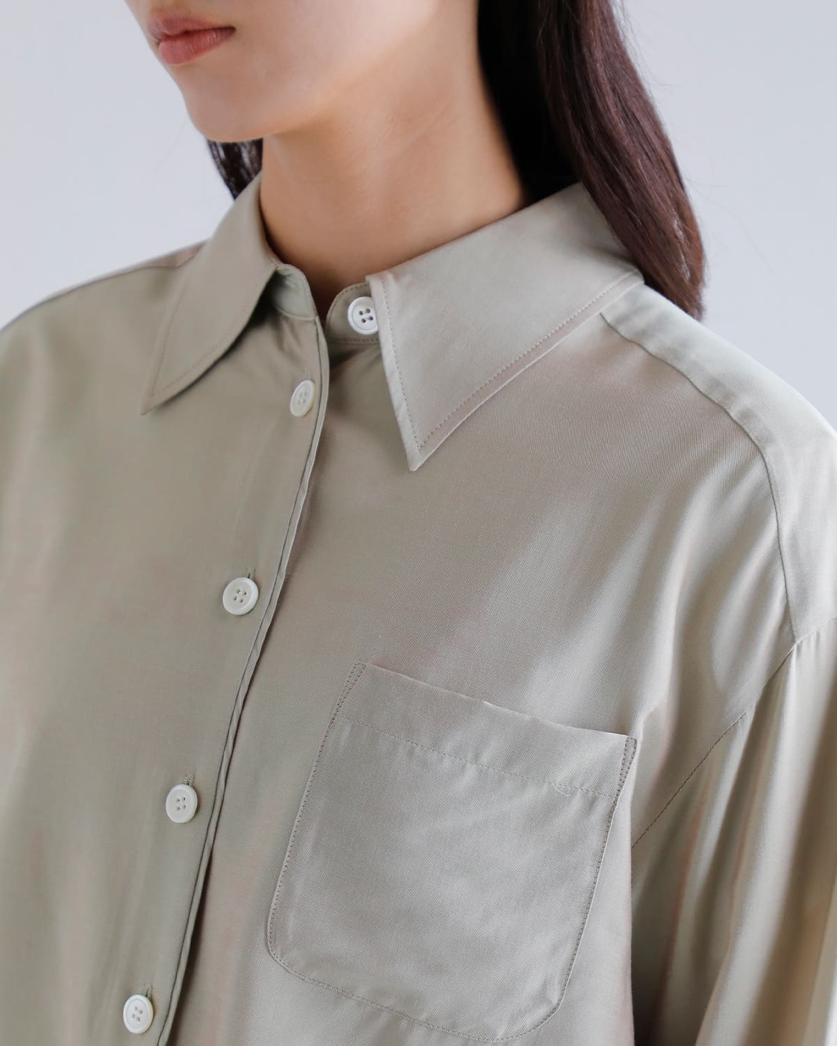 CREDONA(クレドナ)シルキーシャツ “SILKY SHIRT” 1425310320