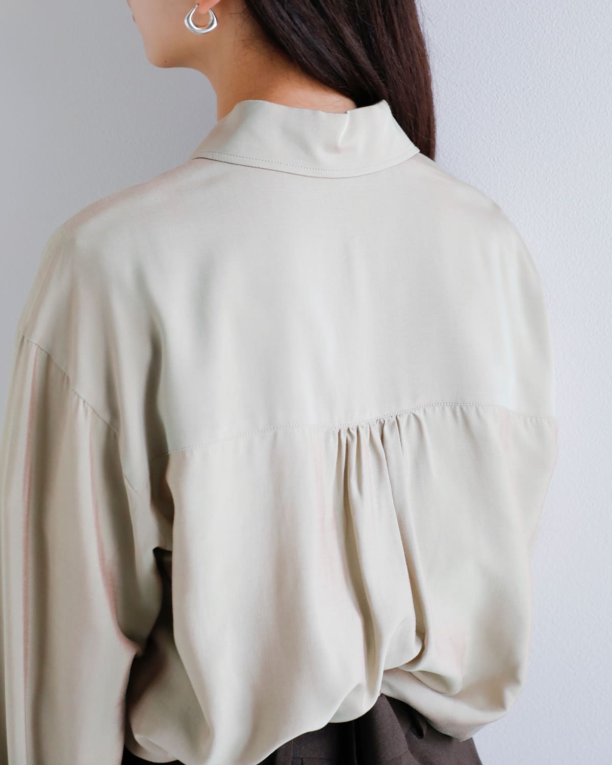 CREDONA(クレドナ)シルキーシャツ “SILKY SHIRT” 1425310320