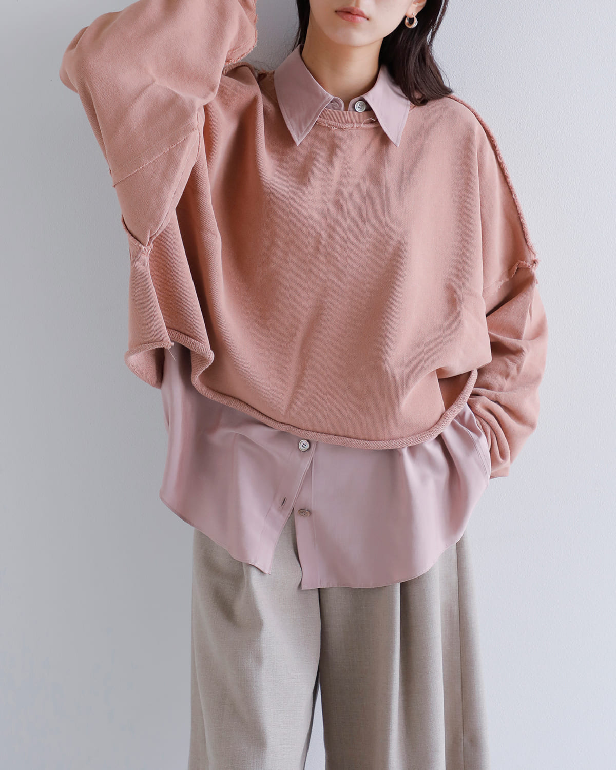 CREDONA(クレドナ)シルキーシャツ “SILKY SHIRT” 1425310320