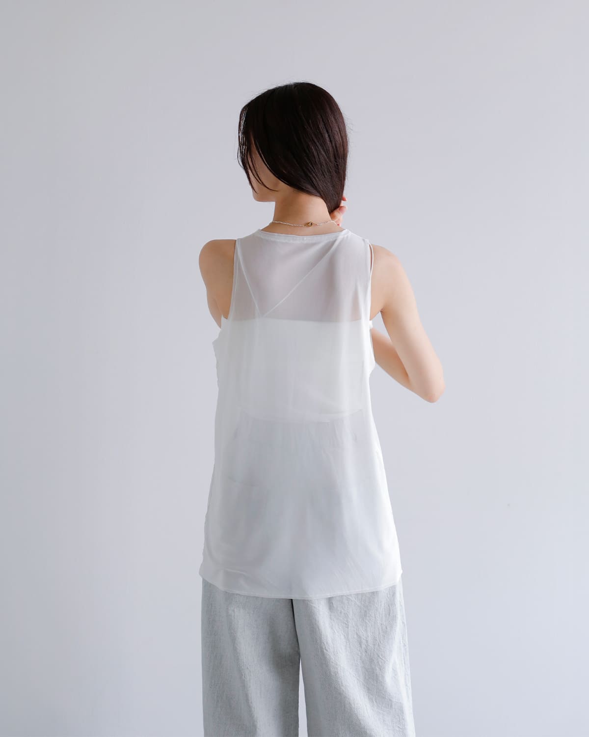 CREDONA(クレドナ)チュールカップインキャミソール “TULLE TANK SET CUP IN TOP” 1425312314