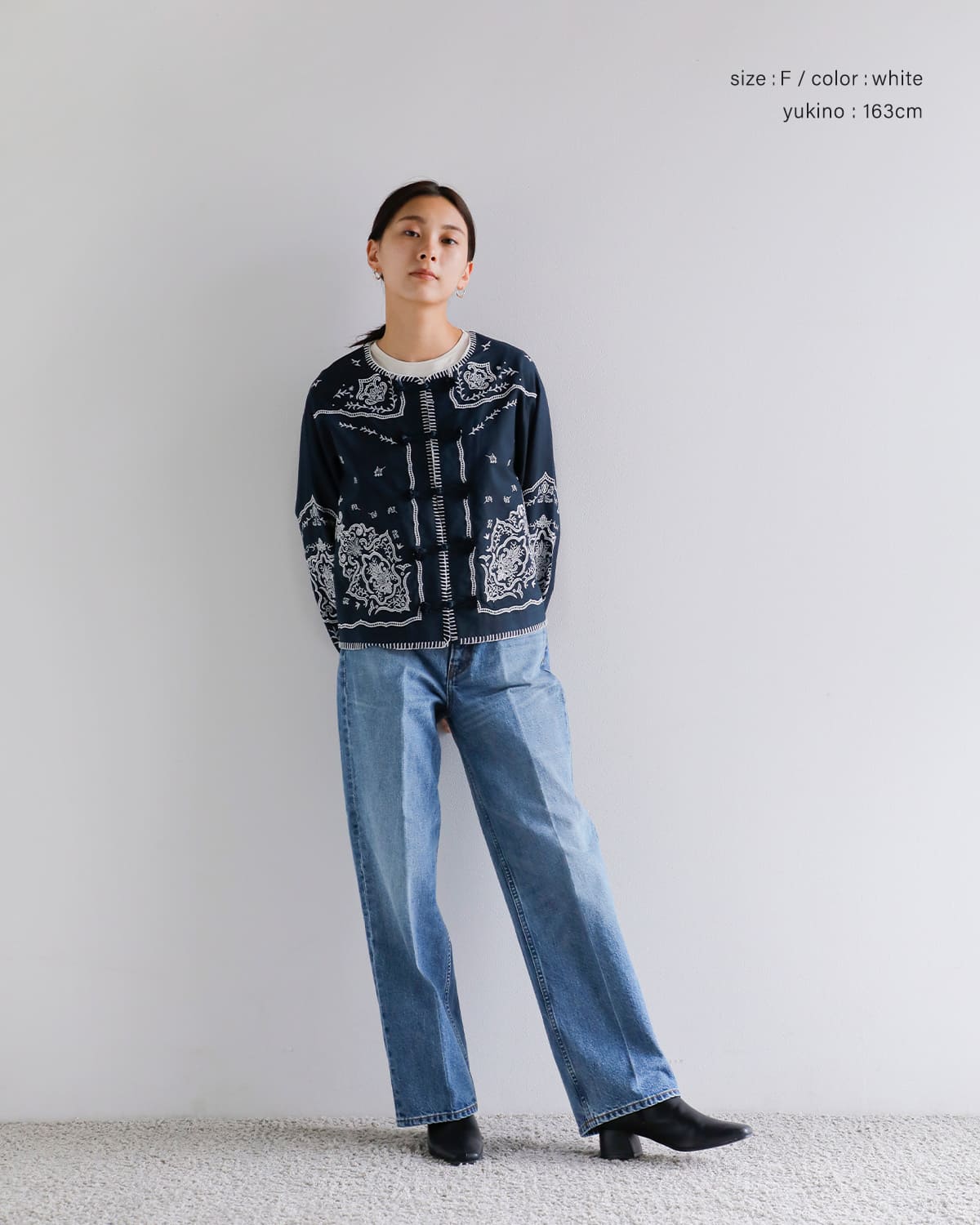 CREDONA(クレドナ)コットンレース刺繍ブラウスジャケット “VENEZIA LACE BLOUSE” 1425410371-0