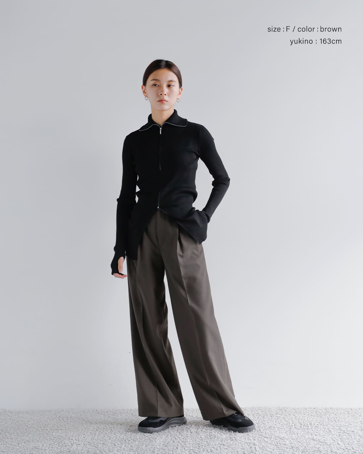 CREDONA(クレドナ)サビルウールタックスラックスパンツ “SAVILE WOOL TUCK TROUSERS” 1425420337-0