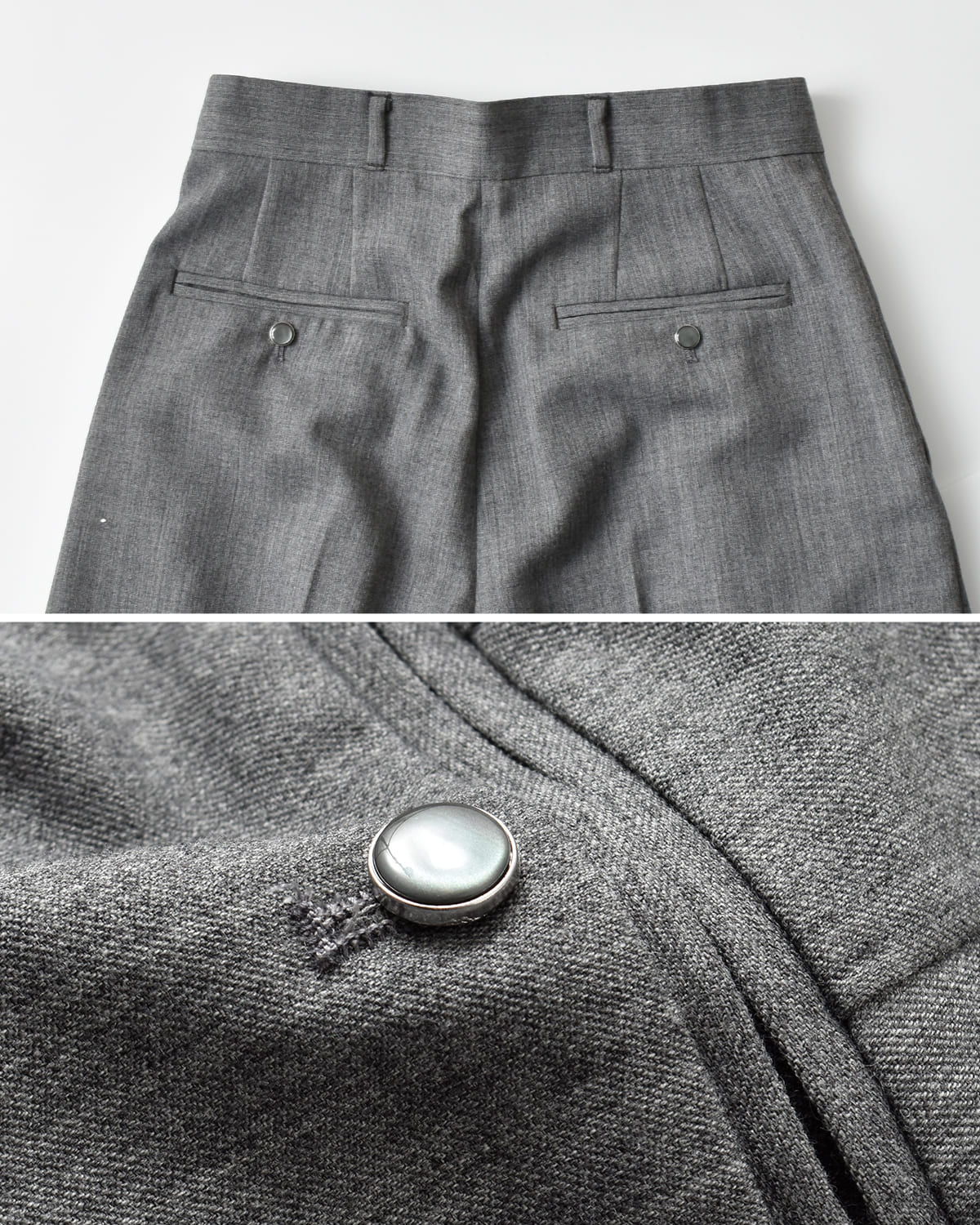 CREDONA(クレドナ)サビルウールタックスラックスパンツ “SAVILE WOOL TUCK TROUSERS” 1425420337-0