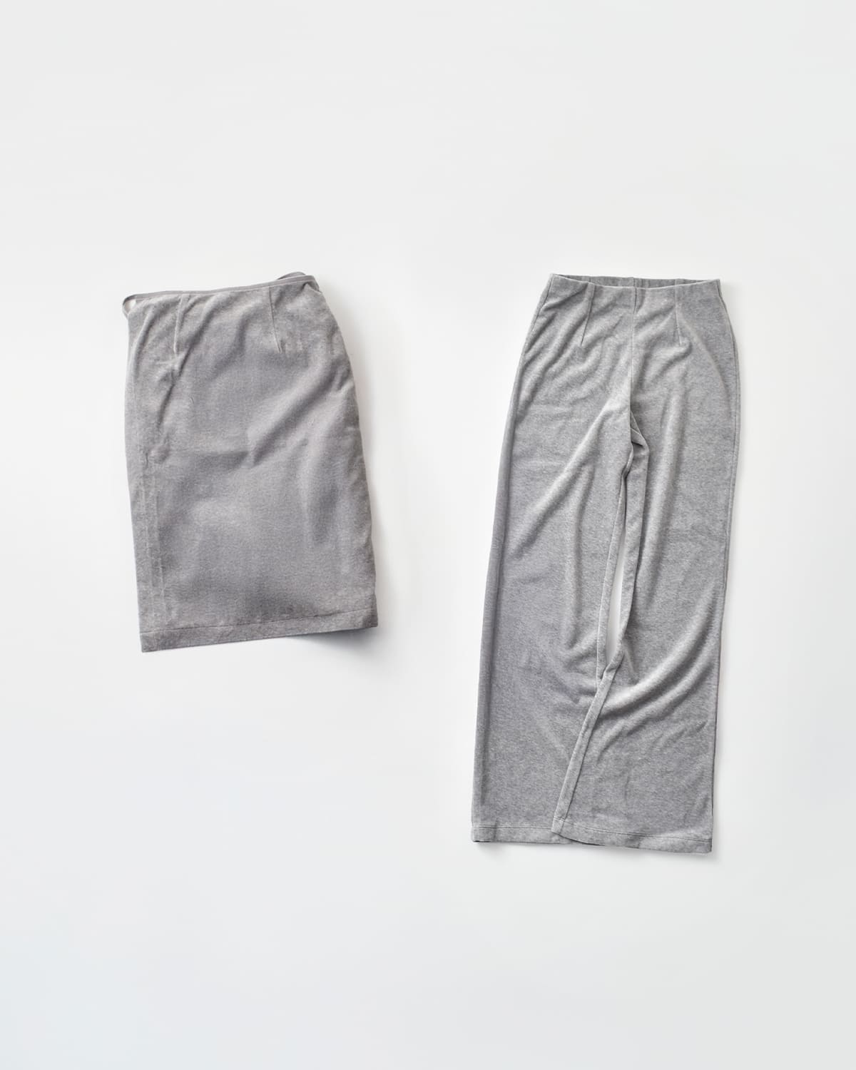 CREDONA クレドナ コットン ベロア レイヤード パンツ “COTTON