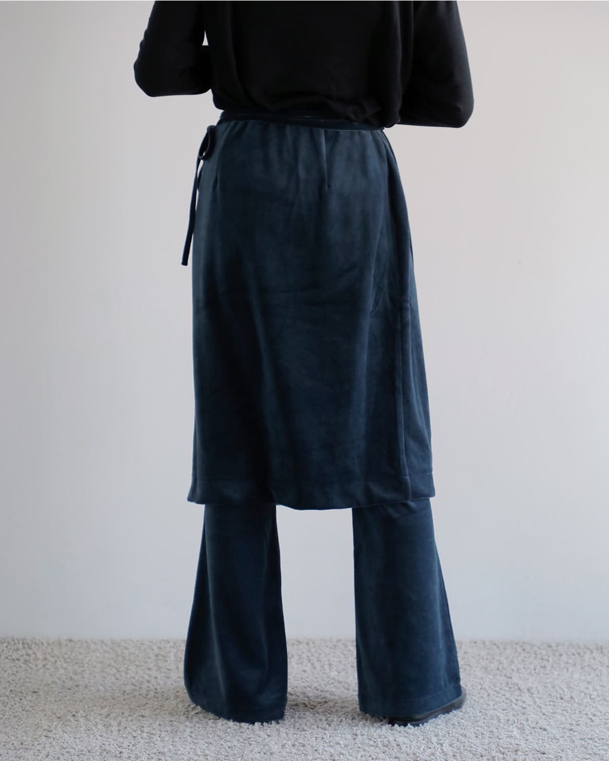 CREDONA(クレドナ)コットンベロアレイヤードパンツ “COTTON VELOUR LAYERED PANTS” 1425421343
