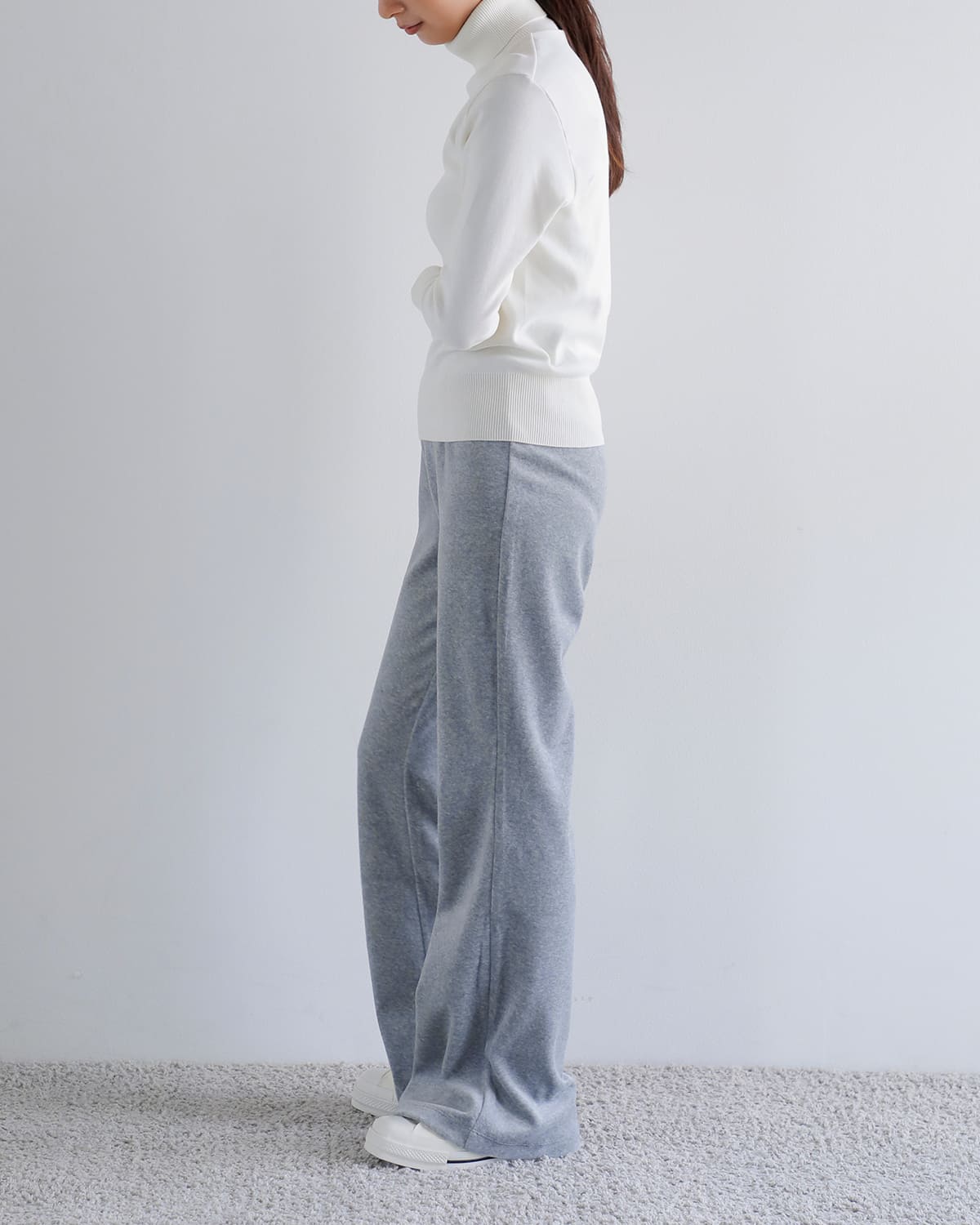 CREDONA クレドナ コットン ベロア レイヤード パンツ “COTTON