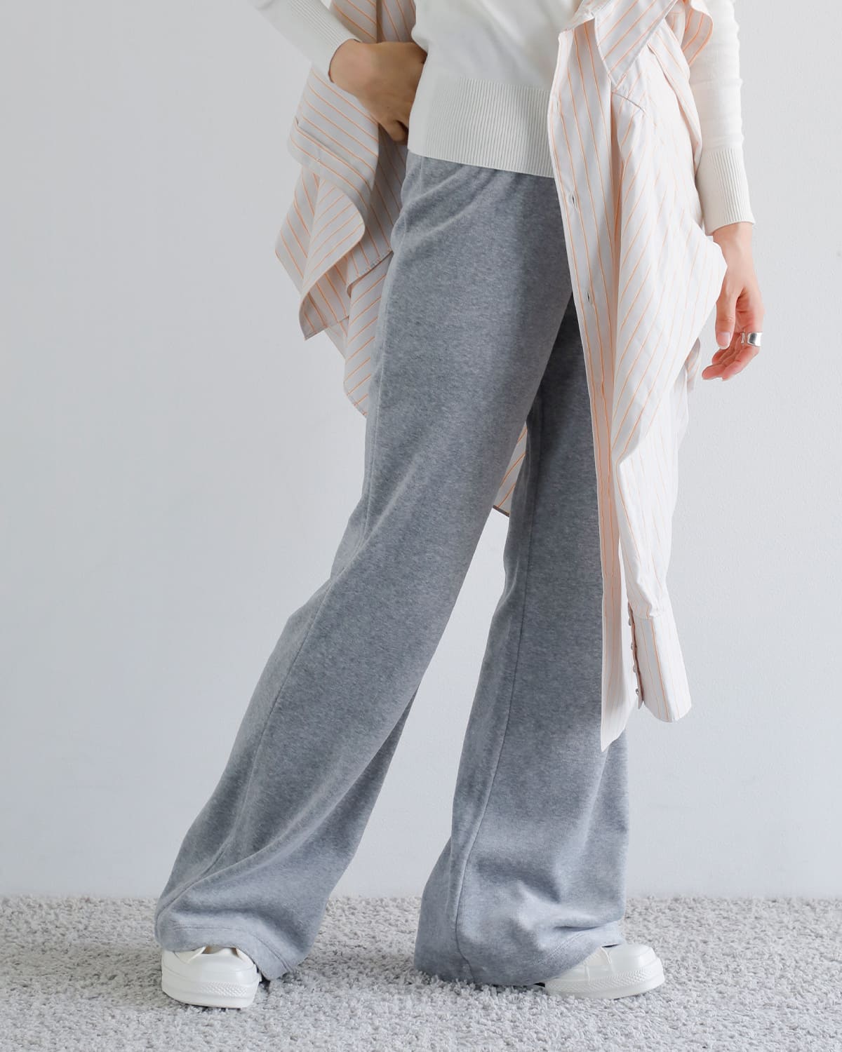 CREDONA(クレドナ)コットンベロアレイヤードパンツ “COTTON VELOUR LAYERED PANTS” 1425421343