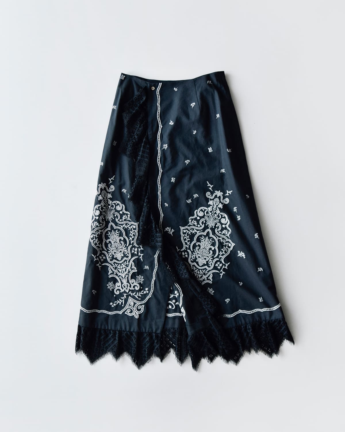 CREDONA(クレドナ)コットンレース刺繍ラップスカート “VENEZIA LACE SKIRT” 1425421369-0