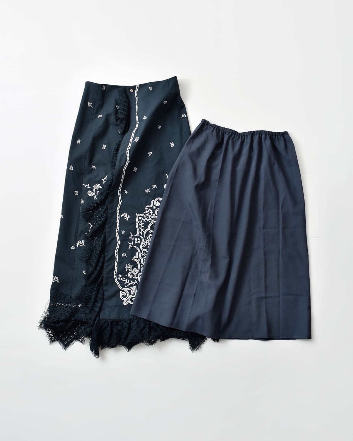 CREDONA(クレドナ)コットンレース刺繍ラップスカート “VENEZIA LACE SKIRT” 1425421369-0