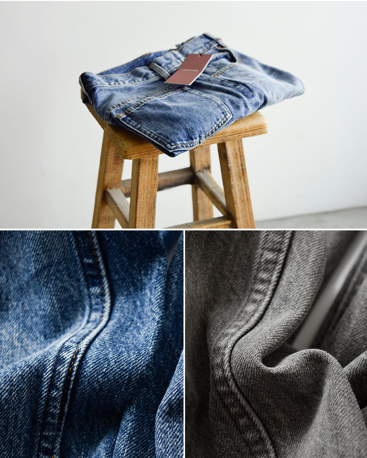 CREDONA(クレドナ)コットンデニムパンツ “THE C EVERYDAY DENIM” 1425422400-0