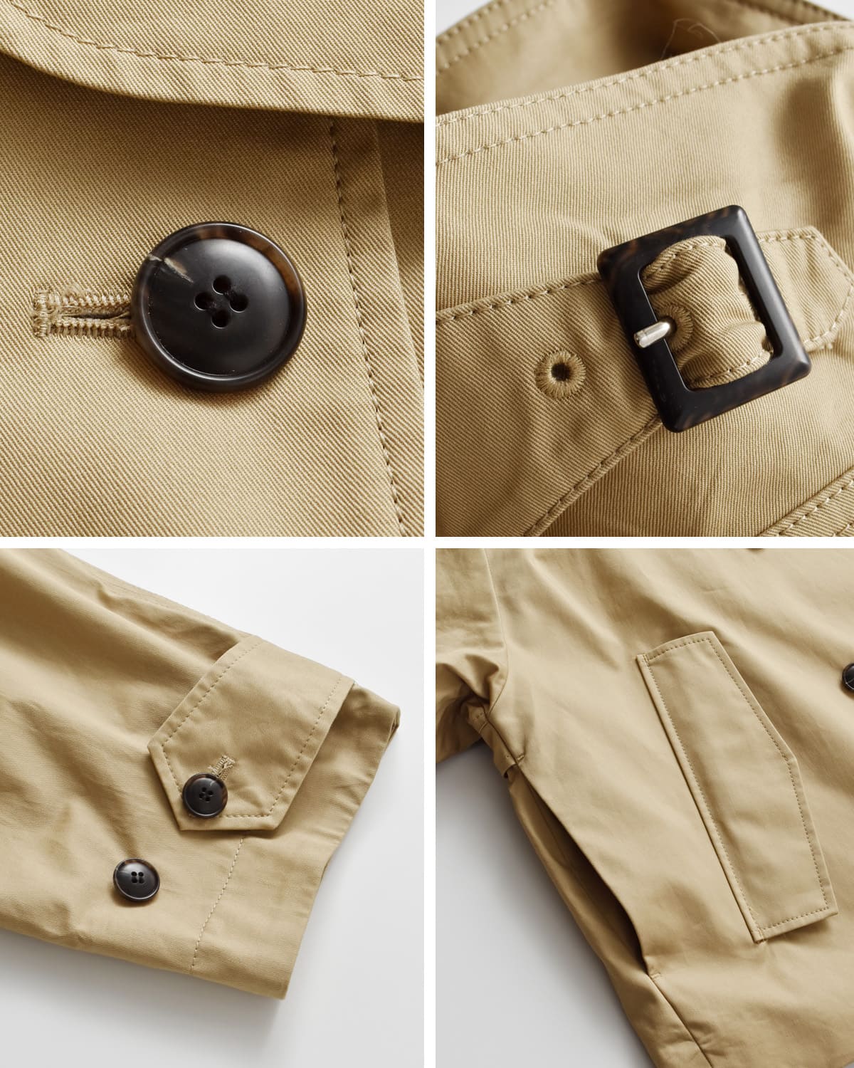 CREDONA(クレドナ)60/2コットンギャバジンハーフトレンチコート “NORMANDY HALF TRENCH COAT” 1425500354-0