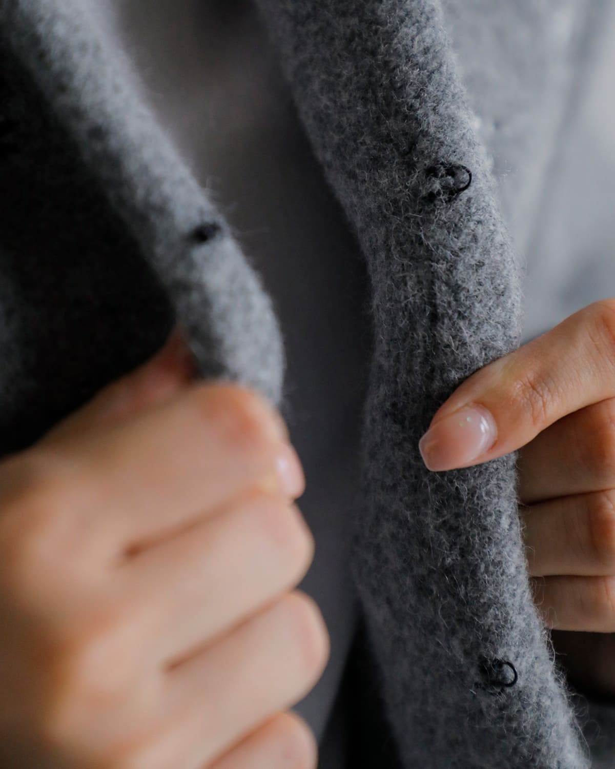 CREDONA(クレドナ)ウールブレンドブークレフラワー刺繍ニットジャケット “FLOWER EMBROIDERY KNIT JACKET” 1425511389-0