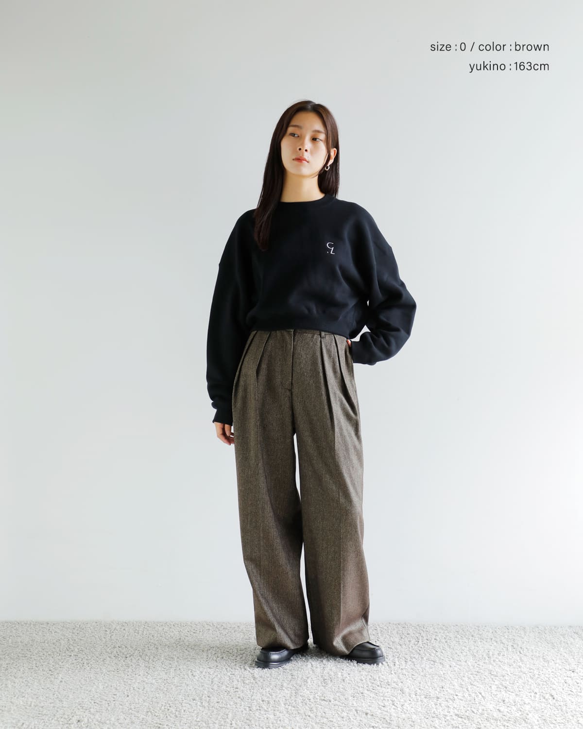 CREDONA(クレドナ)高密度ウールギャバジンツータックスラックスパンツ “THE C ICHIGUN PANTS” 1425520359-0