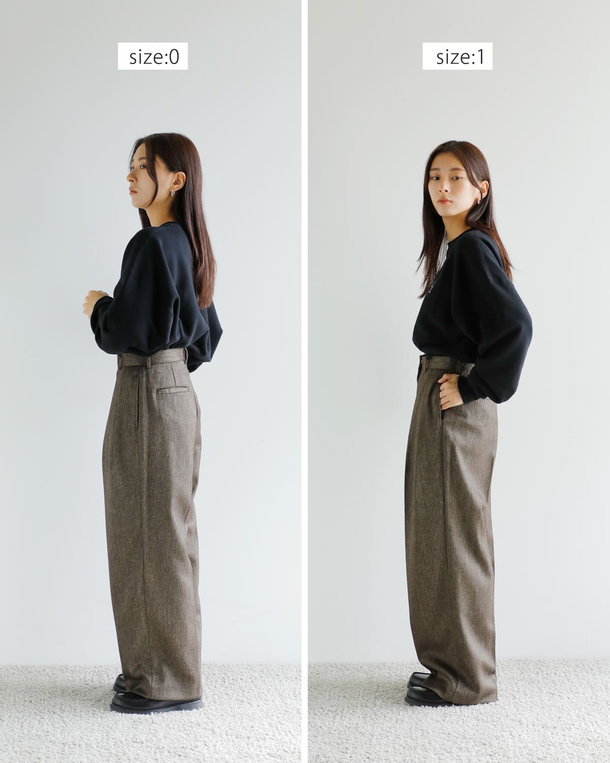 CREDONA(クレドナ)高密度ウールギャバジンツータックスラックスパンツ “THE C ICHIGUN PANTS” 1425520359-0