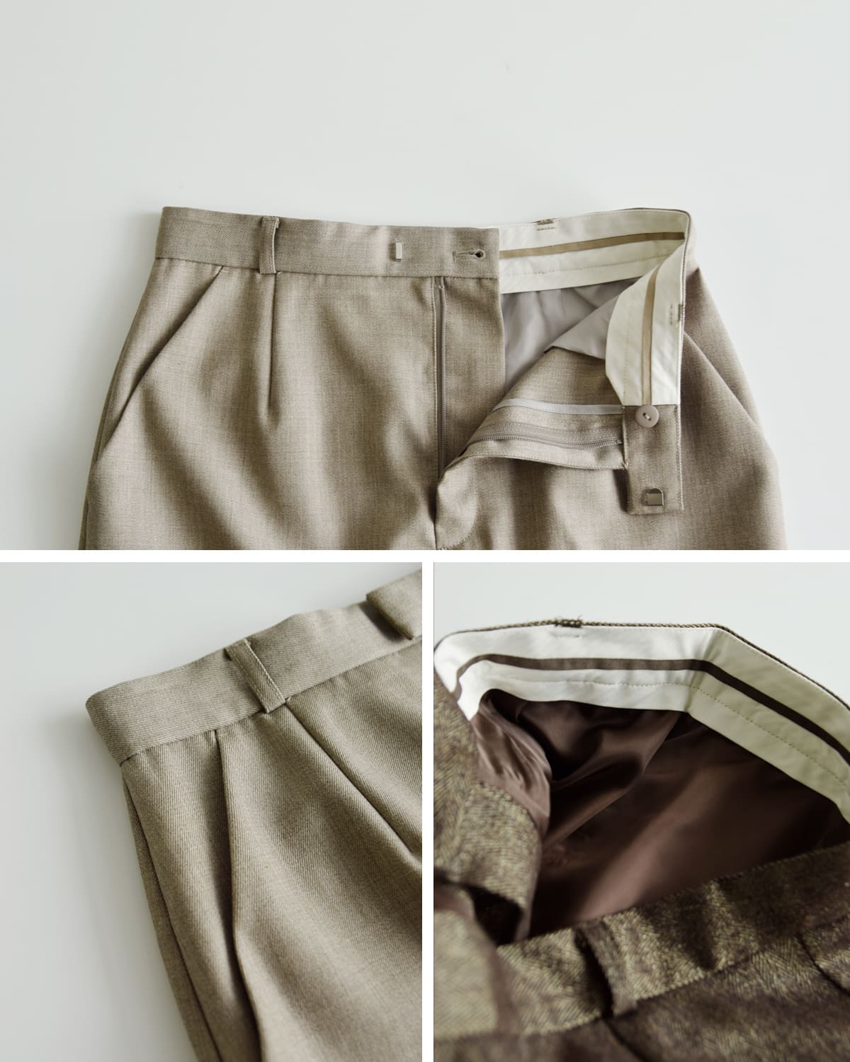 CREDONA(クレドナ)高密度ウールギャバジンペンシルスカート “THE C ICHIGUN SKIRT” 1425521372-0