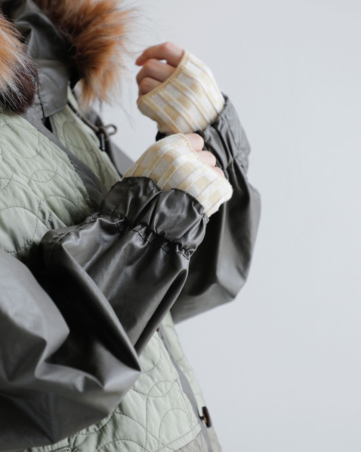 beautiful people(ビューティフルピープル)マルチレイヤリングハイカウントチンツ4wayモッズコート “Multilayering highcount chintz modscoat” 1535103009