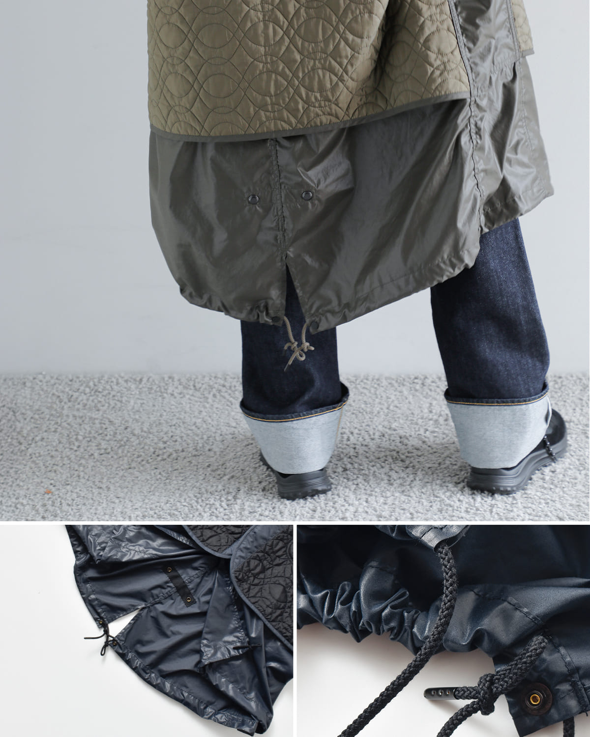 beautiful people(ビューティフルピープル)マルチレイヤリングハイカウントチンツ4wayモッズコート “Multilayering highcount chintz modscoat” 1535103009