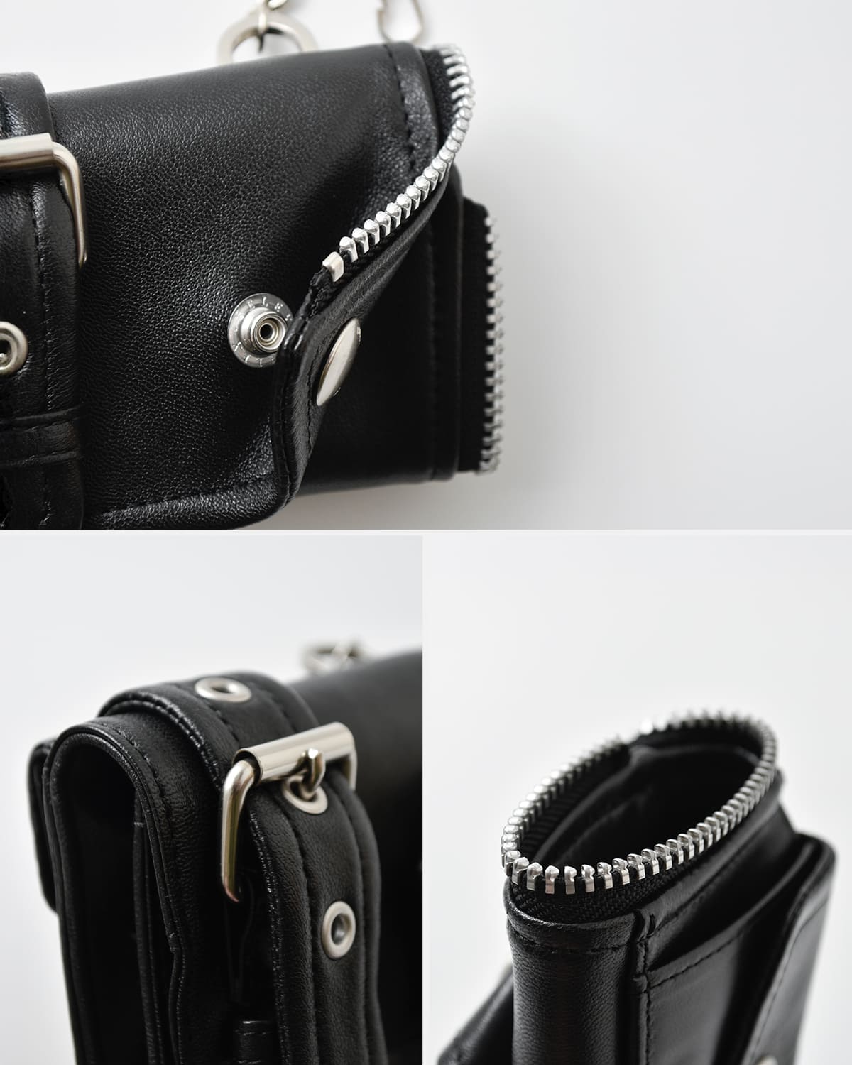 beautiful people(ビューティフルピープル)シープスキンライダースプチウォレット “Riders petit wallet” 1535511908