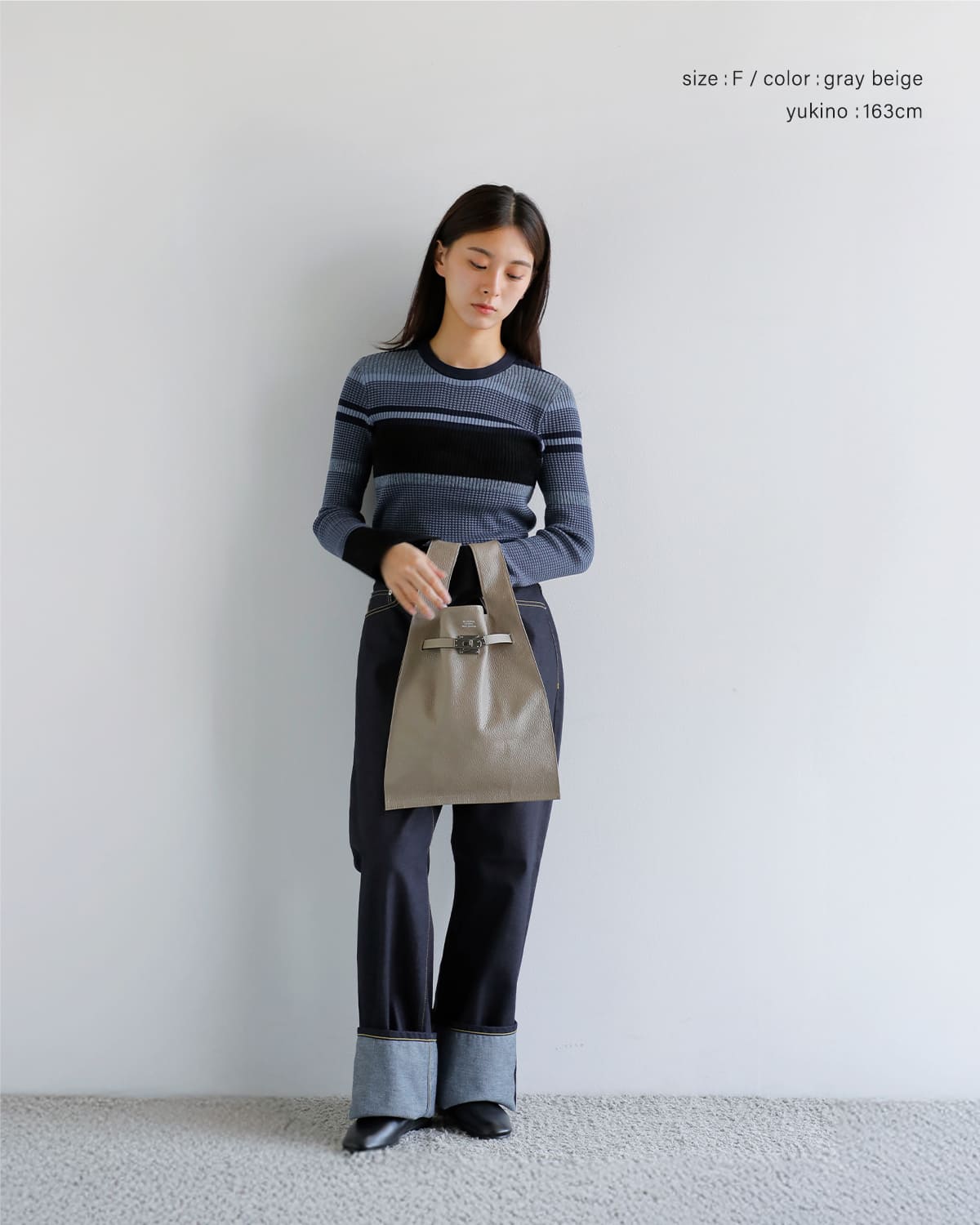beautiful people(ビューティフルピープル)シュリンクレザーラージマーケットバッグ “Large marcket bag in shrink leather” 1535611952
