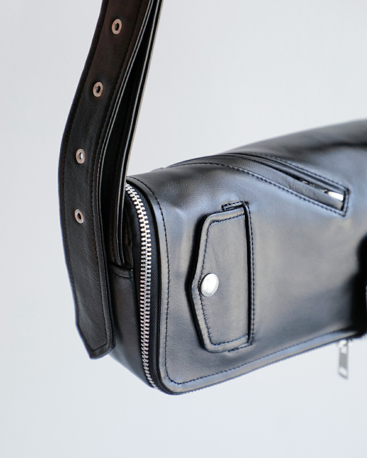 beautiful people(ビューティフルピープル)シープスキンライダースフラップショルダーバッグ “Excerption riders kids flap shoulder bag” 1535611974