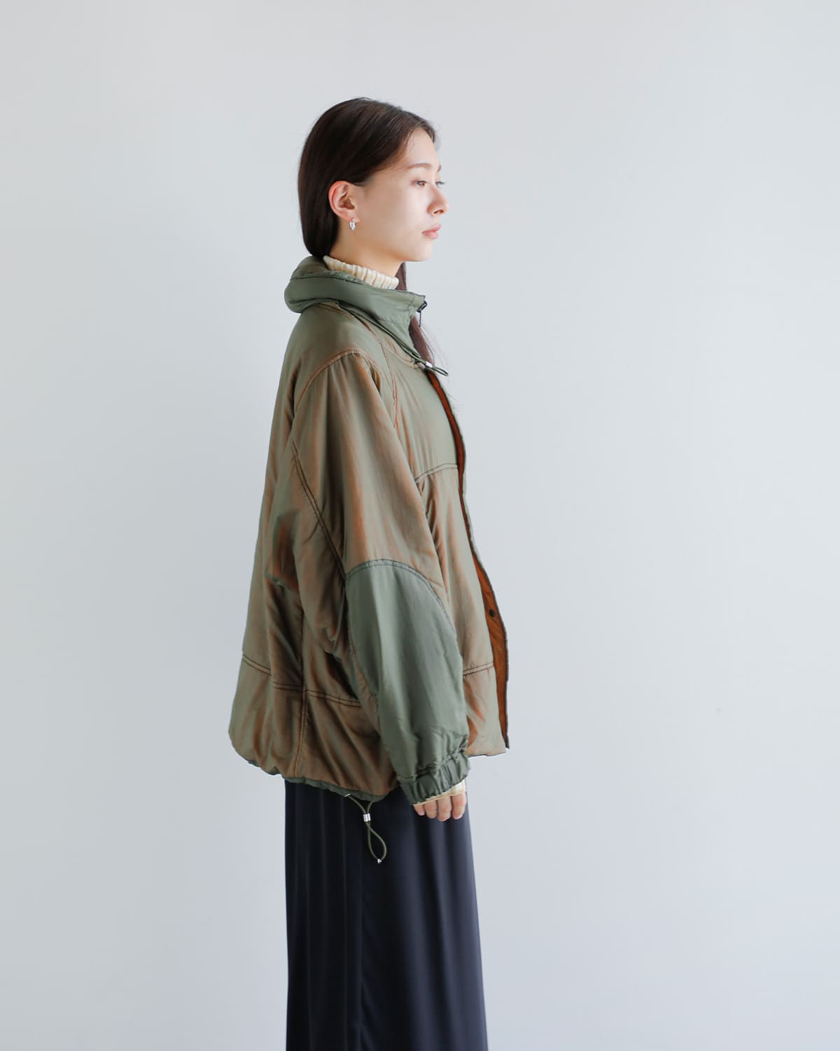 beautiful people(ビューティフルピープル)ナイロンリップリバーシブルジップブルゾン “Nylonrip dyedpadding monsterparka blouson” 1545102007