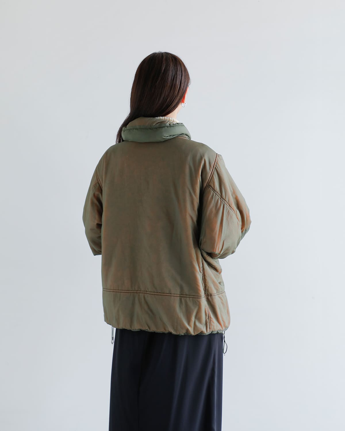 beautiful people(ビューティフルピープル)ナイロンリップリバーシブルジップブルゾン “Nylonrip dyedpadding monsterparka blouson” 1545102007