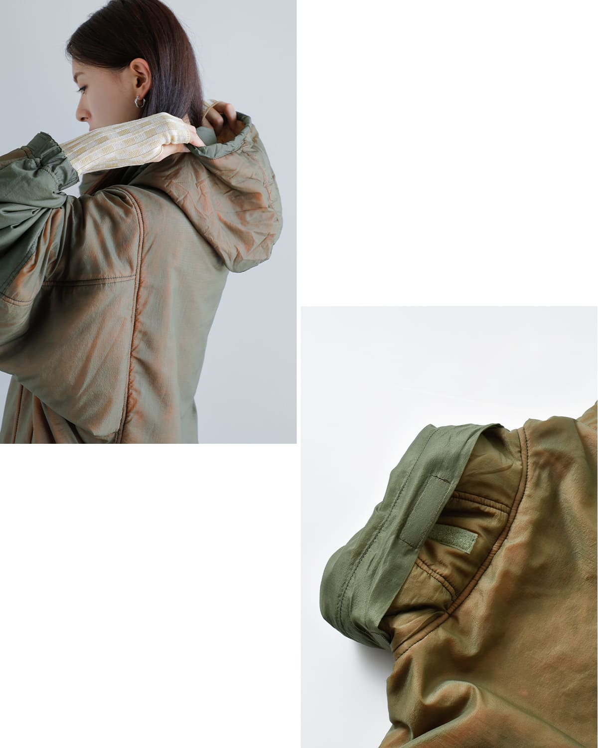 beautiful people(ビューティフルピープル)ナイロンリップリバーシブルジップブルゾン “Nylonrip dyedpadding monsterparka blouson” 1545102007