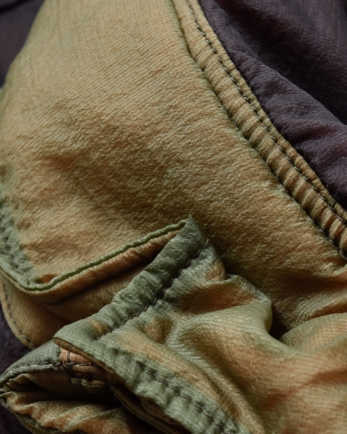 beautiful people(ビューティフルピープル)ナイロンリップリバーシブルジップブルゾン “Nylonrip dyedpadding monsterparka blouson” 1545102007