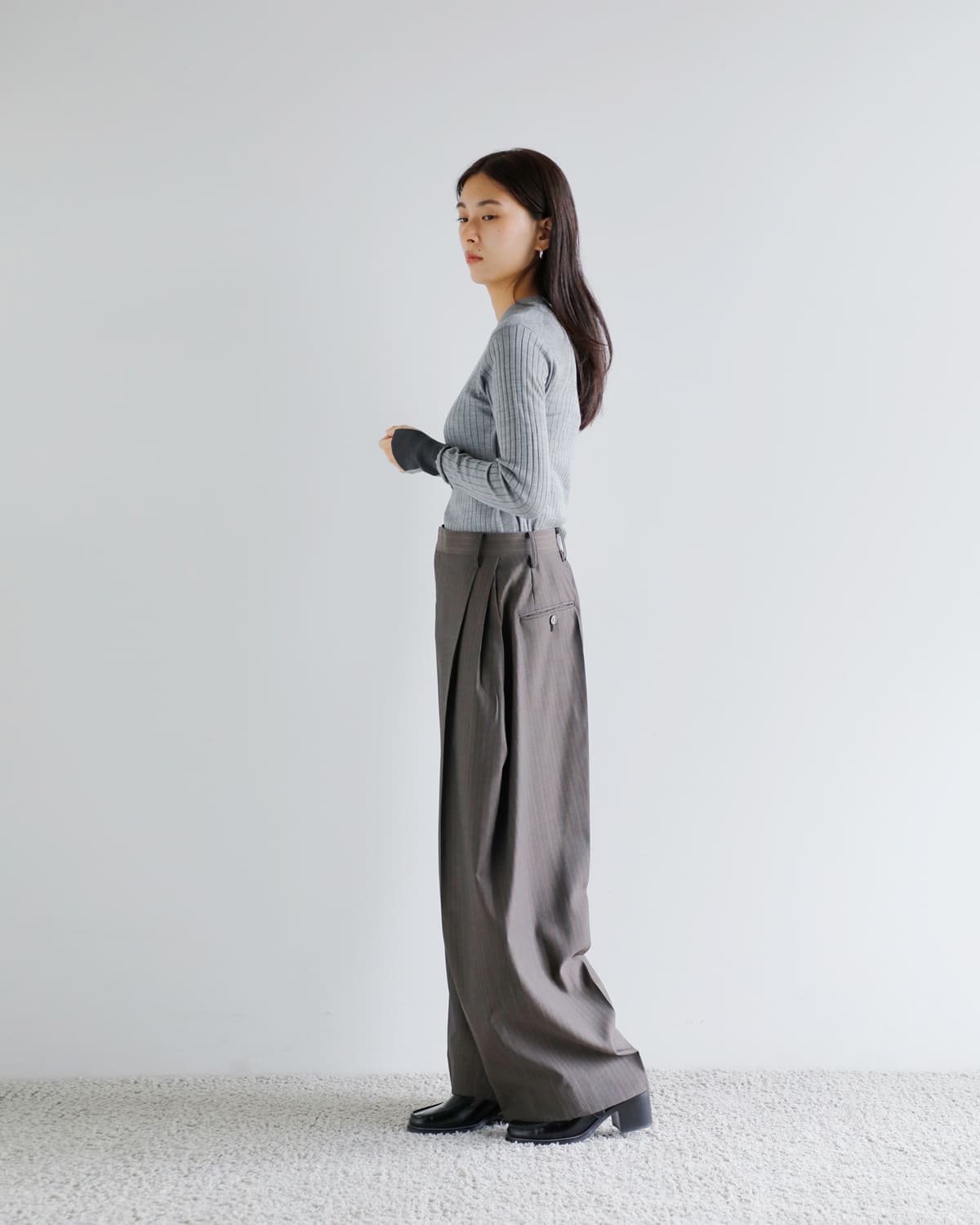 beautiful people ビューティフルピープル ウールシルク サイド