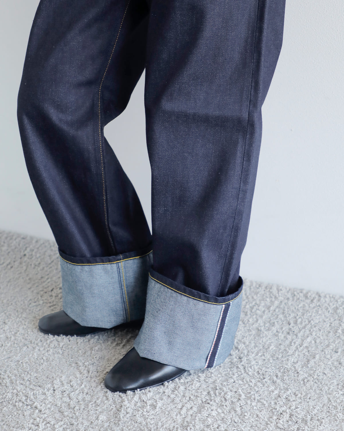 beautiful people(ビューティフルピープル)セルビッチワイドストレートデニムパンツ “Selvedge denim oldies fit” 1545105119