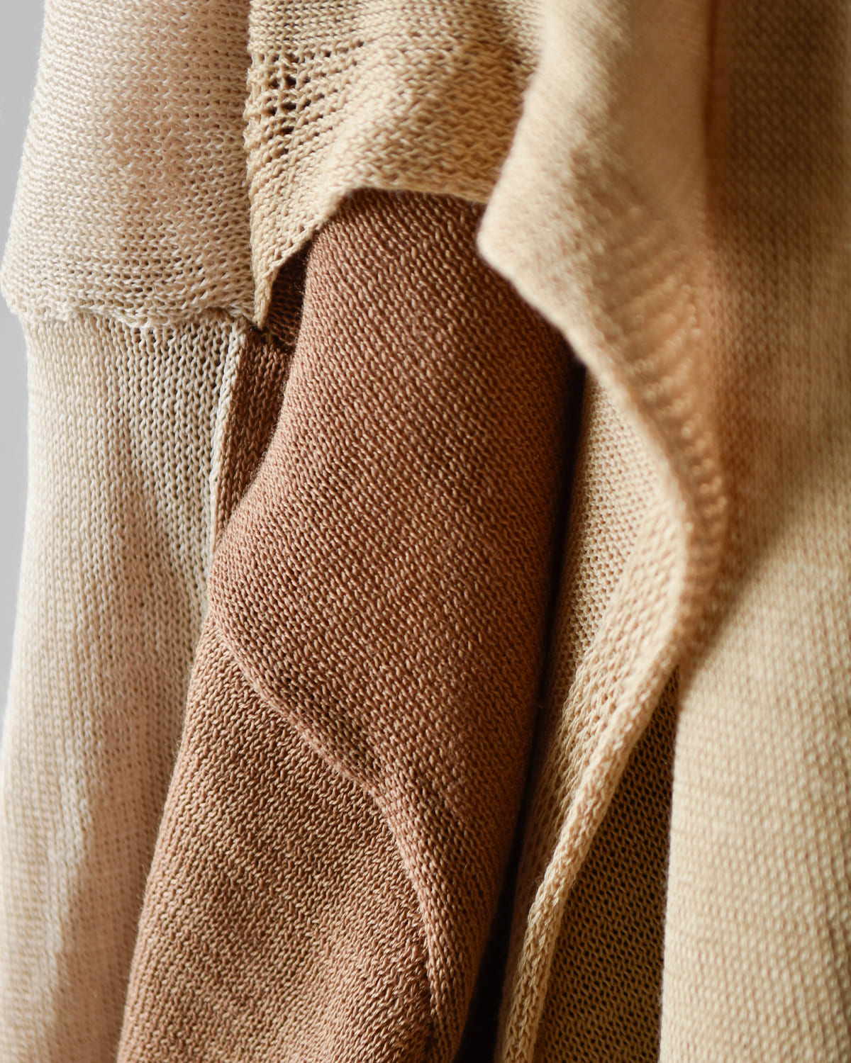 beautiful people(ビューティフルピープル)スーピマコットン4wayニットプルオーバー “Flip protained cotton pullover” 1545210004