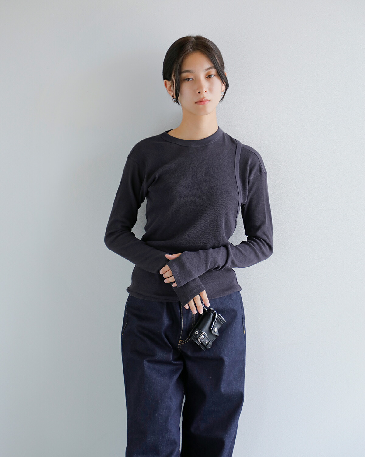 beautiful people(ビューティフルピープル)スビンコットンダブルネック2wayプルオーバー “Double-neck suvin hightwist jersey top” 1545310007