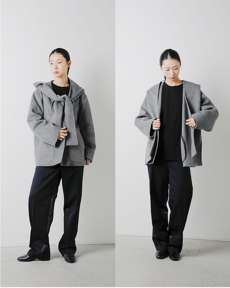 YLEVE(C[)SUPER100sE[_uNXt[fbhR[ggSUPER100sWOOLDOUBLECLOTHHOODEDCOh168-5210069