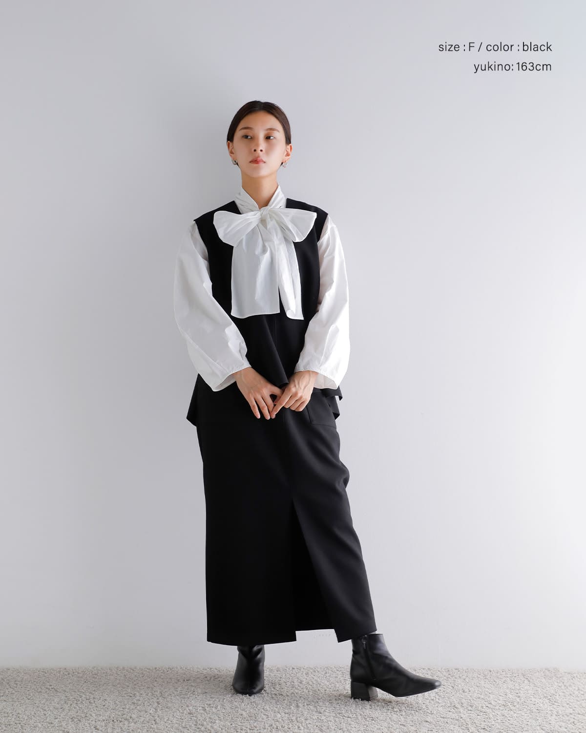 CHIGNON(シニヨン)Wフェイスジャージジレ 1855-203kk