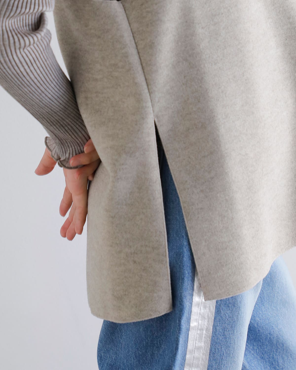 CHIGNON(シニヨン)Wフェイスジャージジレ 1855-203kk