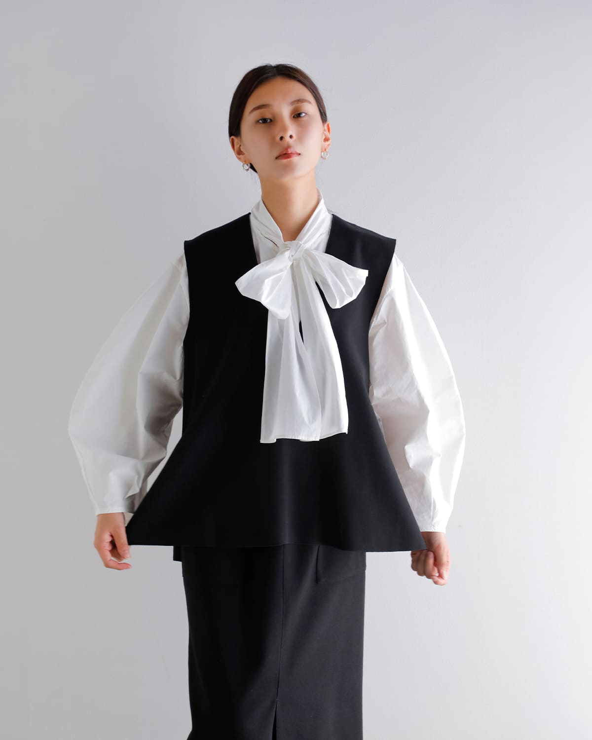 CHIGNON(シニヨン)Wフェイスジャージジレ 1855-203kk