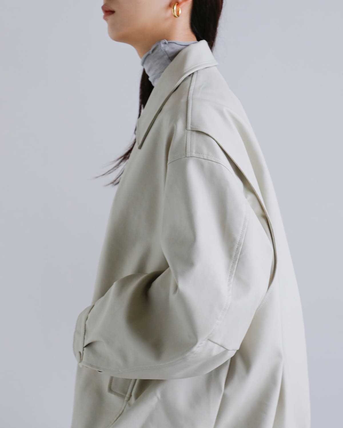 CLANE(クラネ)フェイクレザーバルーンジャケット 19101-0012