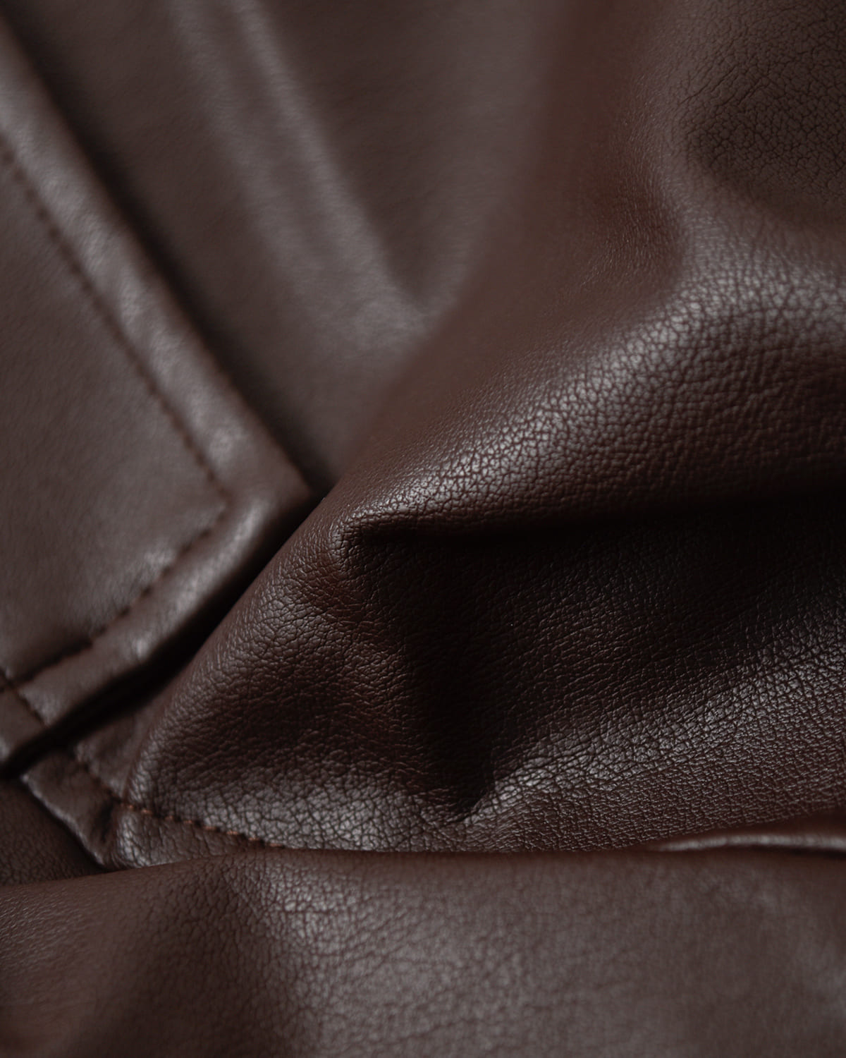 CLANE(クラネ)フェイクレザーバルーンジャケット 19101-0012