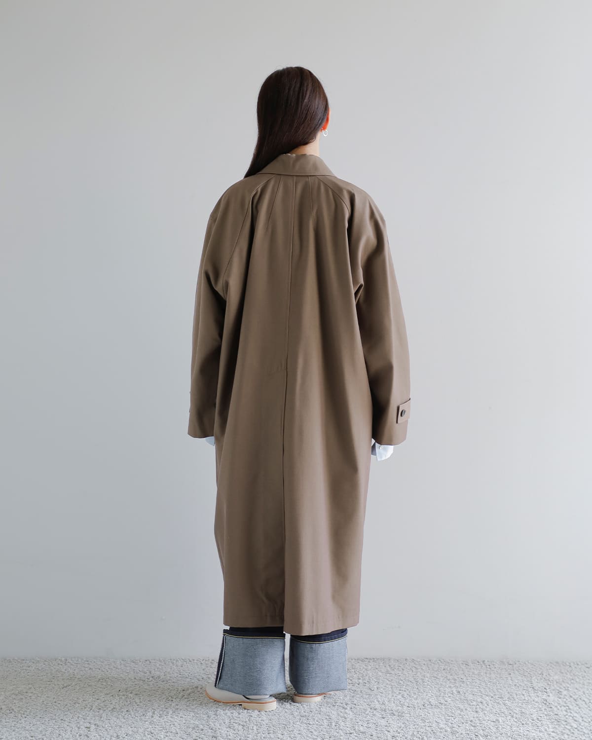 CLANE(クラネ)バルキーラインステンカラーコート 19101-0022