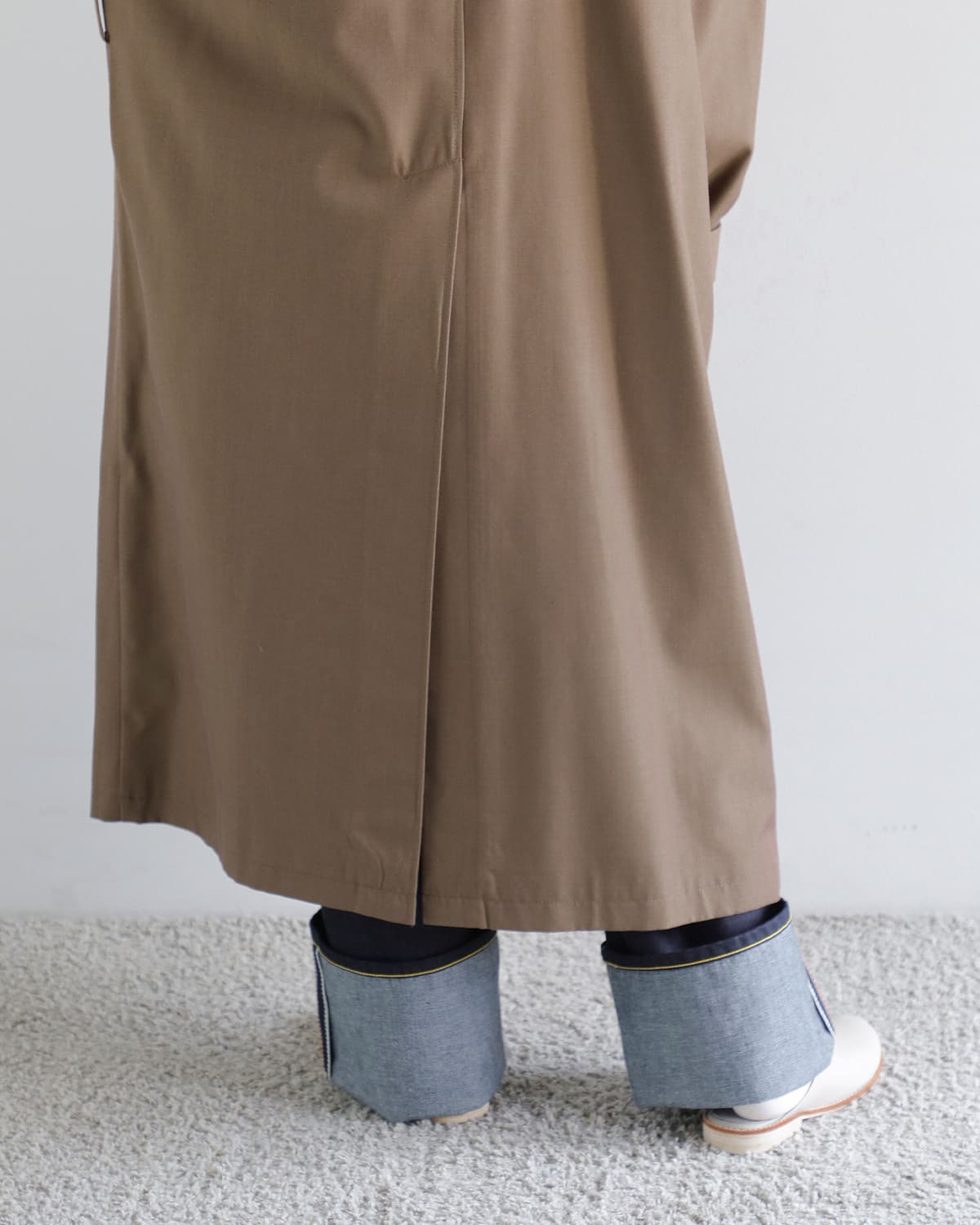 CLANE(クラネ)バルキーラインステンカラーコート 19101-0022