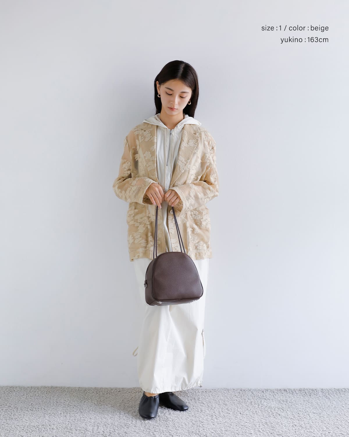 CLANE(クラネ)フラワーシアージャガードジャケット 19103-0432