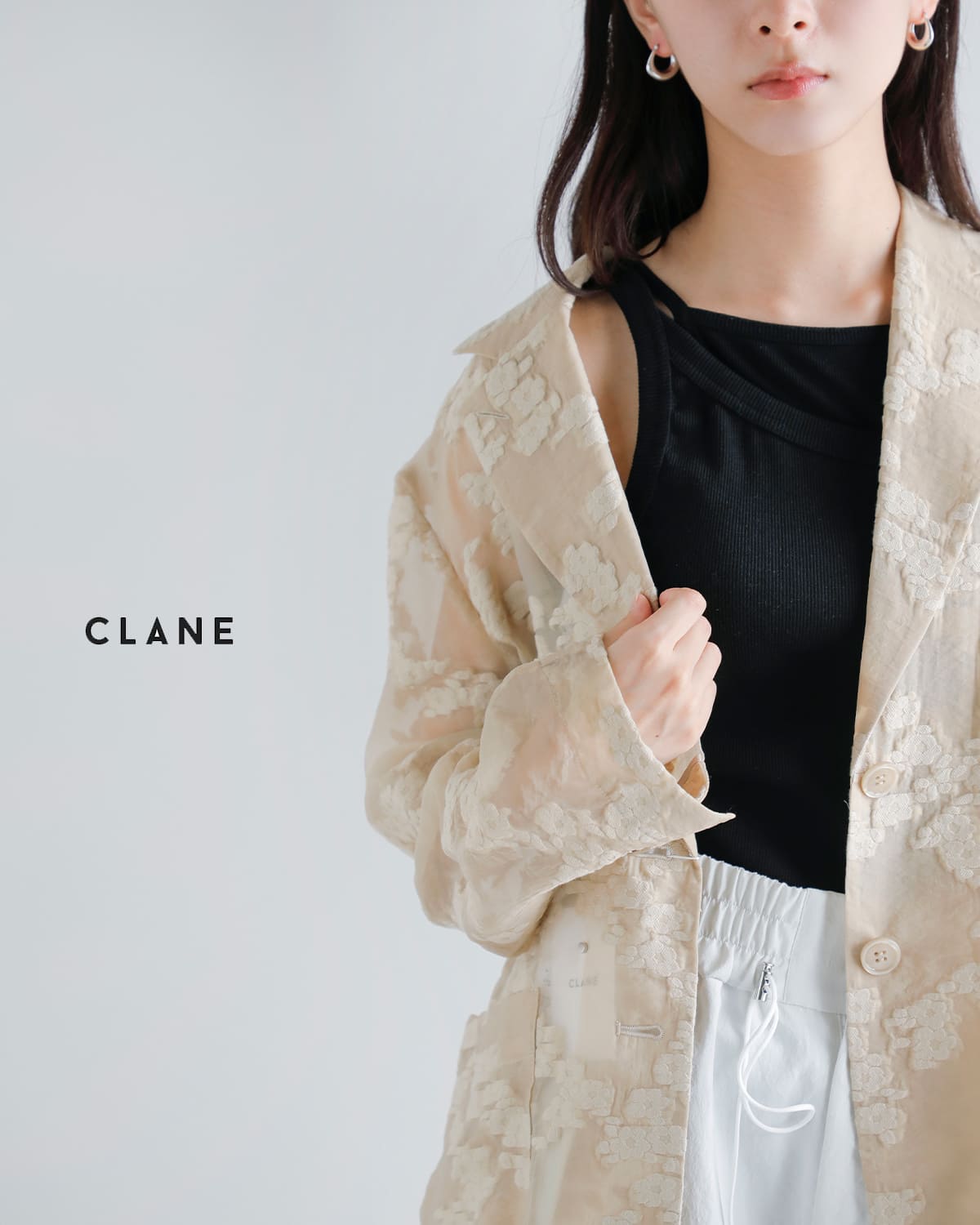 ジャケット・アウター CLANE FLOWER SHEER JACQUARD JACKET CLANE(クラネ)のFLOWER SHEER JACQUARD JACKET通販 | 集英社