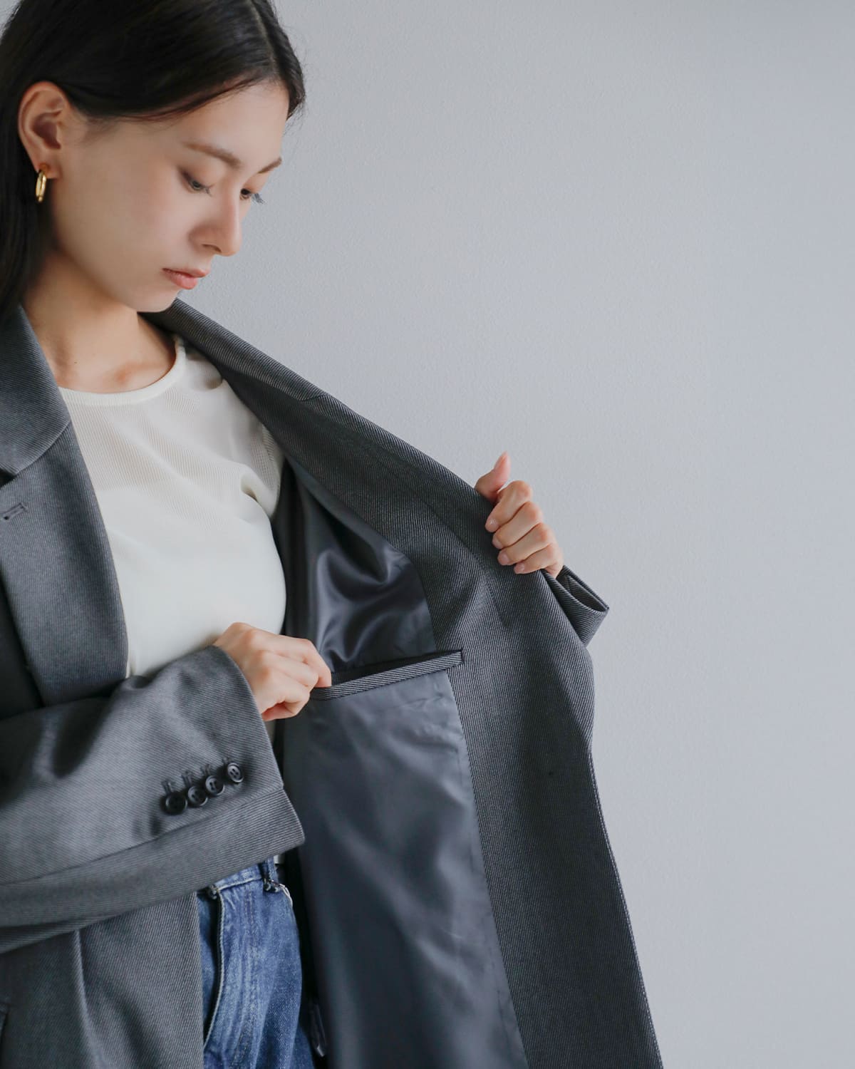 CLANE(クラネ)2wayテーラードオーバージャケット 19103-0462