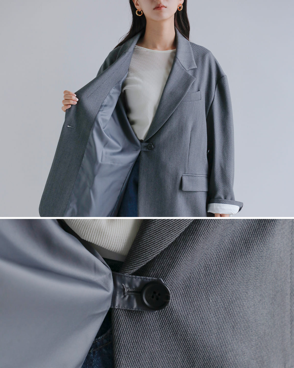 CLANE(クラネ)2wayテーラードオーバージャケット 19103-0462