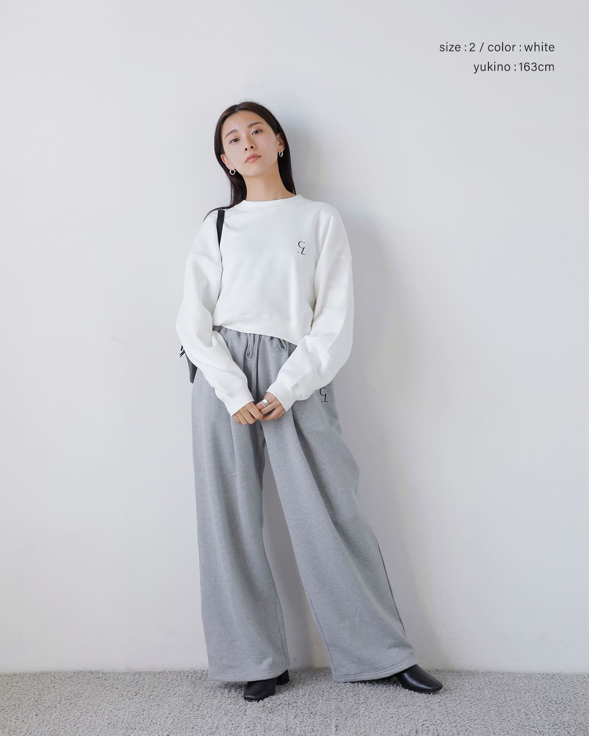 CLANE(クラネ)ロゴスウェットトップス “LOGO SHORT SWEAT TOPS” 19105-1252